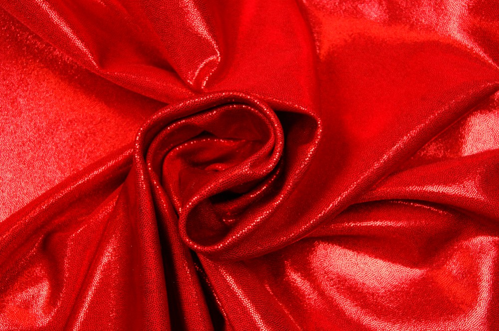 Glitter/Dans lycra 4way stretch rood