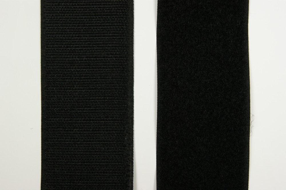 Klittenband zwart 50mm