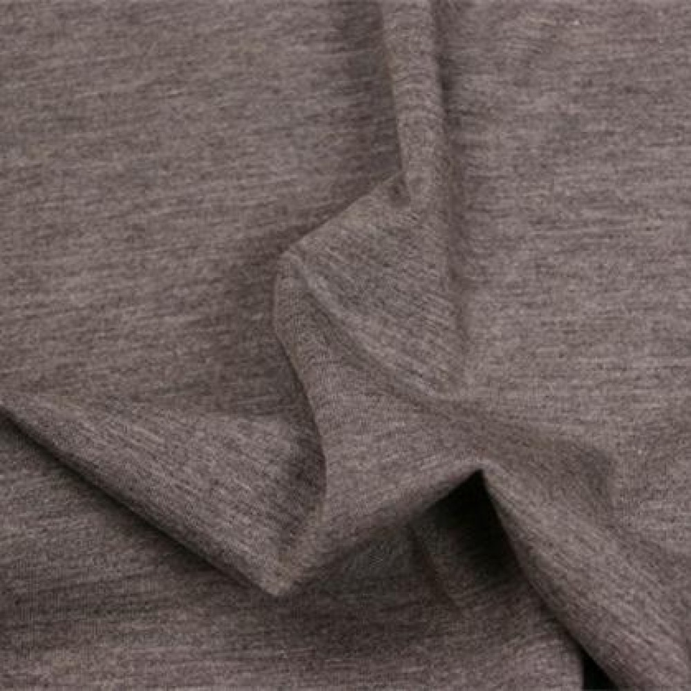 Uni tricot viscose m-grijs melee